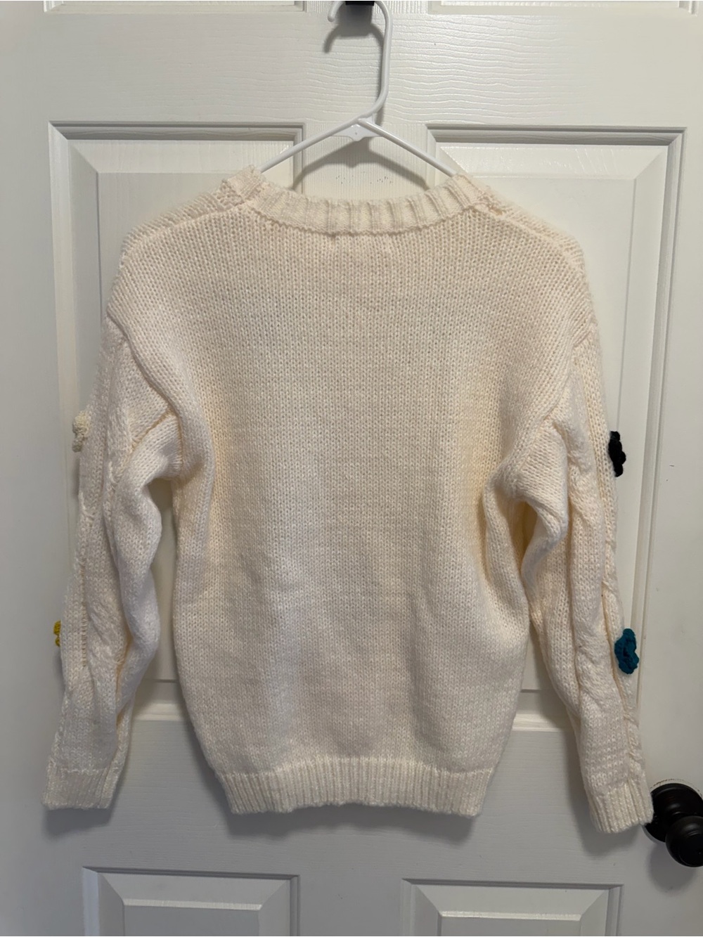 Hannah Banana All Over Flower Bable Sweater Size 14 - Picture 3 of 6
